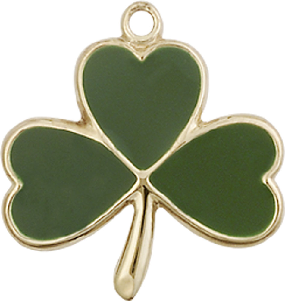 14kt Gold Filled Shamrock Medal