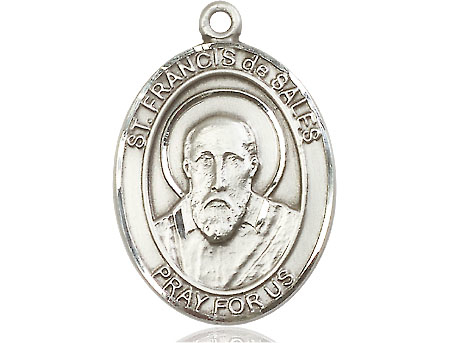 Sterling Silver Saint Francis de Sales Medal