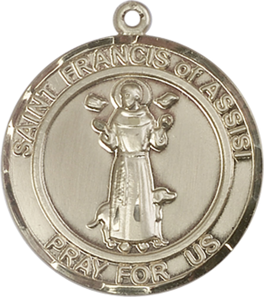 14kt Gold Filled Saint Francis of Assisi Medal