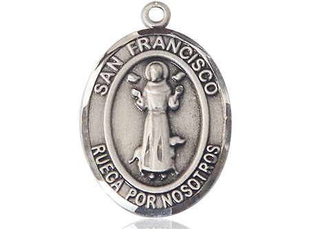 Sterling Silver San Francis Medal