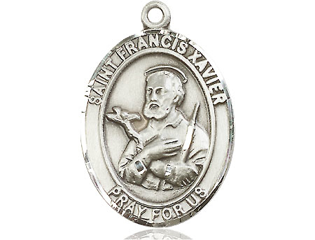 Sterling Silver Saint Francis Xavier Medal