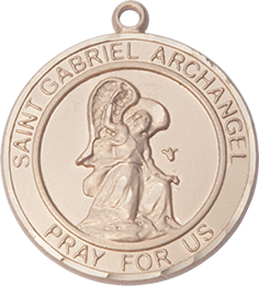 14kt Gold Filled Saint Gabriel the Archangel Medal