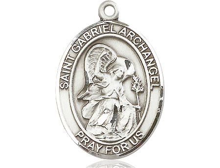 Sterling Silver Saint Gabriel the Archangel Medal