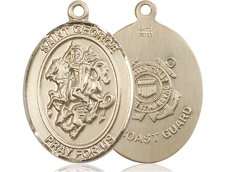 14kt Gold Filled Saint George Coast Guard Medal