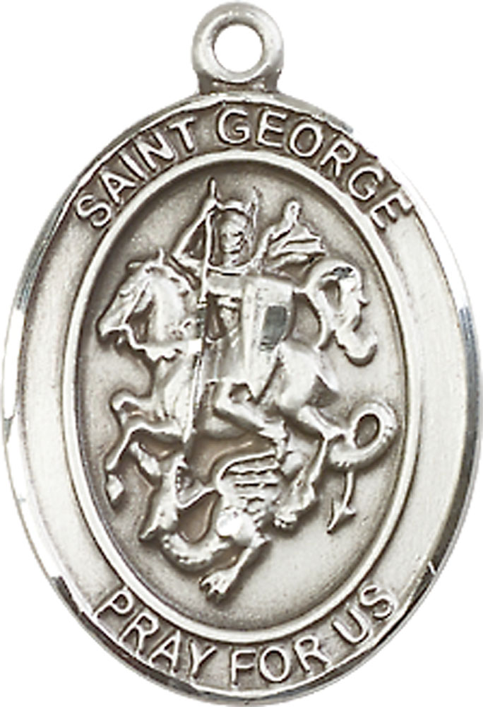 Sterling Silver Saint George Medal