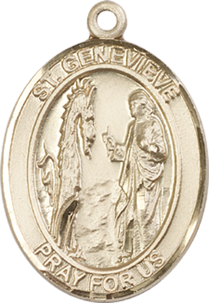 14kt Gold Filled Saint Genevieve Medal