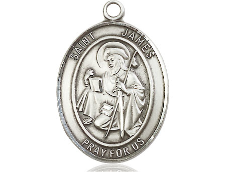 Sterling Silver Saint James the Greater Medal