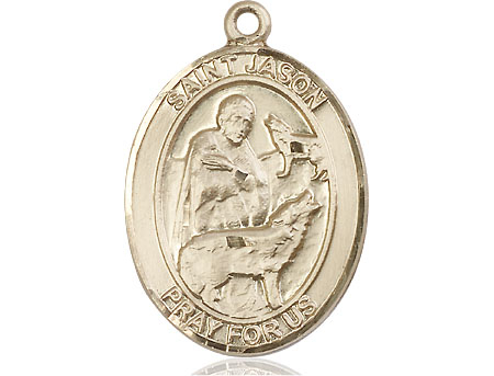 14kt Gold Filled Saint Jason Medal