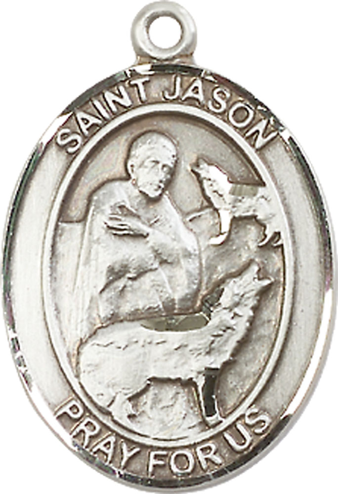 Sterling Silver Saint Jason Medal