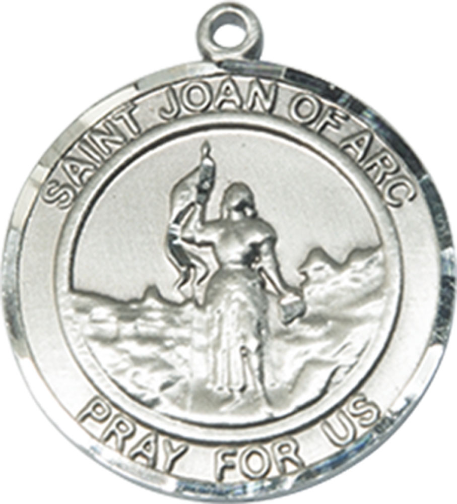 Sterling Silver Saint Joan of Arc Medal