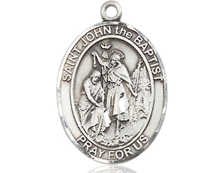 Sterling Silver Saint John the Baptist Medal