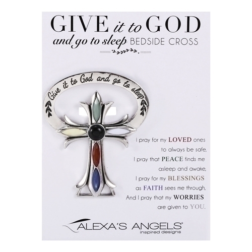 2.5&quot;H Gitg Bedside Cross - Carded