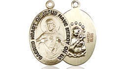 [3988GF] 14kt Gold Filled Scapular Medal