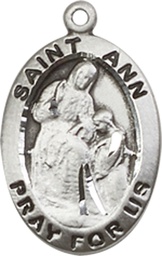 [3993SS] Sterling Silver Saint Ann Medal