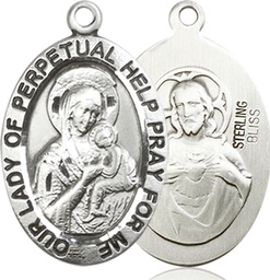 [4022SS] Sterling Silver Our Lady of Perpetual Help Medal