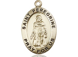 [4026GF] 14kt Gold Filled Saint Peregrine Medal