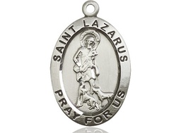 [4030SS] Sterling Silver Saint Lazarus Medal