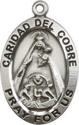 [4031SS] Sterling Silver Caridad del Cobre Medal