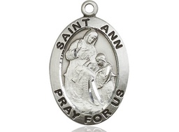 [4033SS] Sterling Silver Saint Ann Medal
