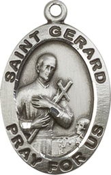 [4034SS] Sterling Silver Saint Gerard Medal