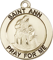 [4050GF] 14kt Gold Filled Saint Ann Medal