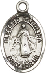 [9283SS] Sterling Silver Blessed Karolina Kozkowna Medal
