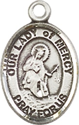 [9289SS] Sterling Silver Our Lady of Mercy Medal