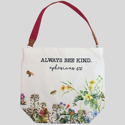 [TOTE139] Printed Canvas Tote Bee Kind