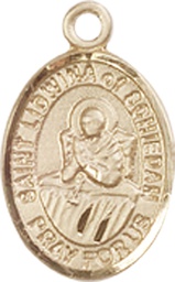 [9297GF] 14kt Gold Filled Saint Lidwina of Schiedam Medal