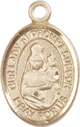 [9299GF] 14kt Gold Filled Our Lady of Prompt Succor Medal