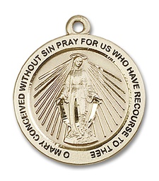 [4080GF] 14kt Gold Filled Miraculous Medal