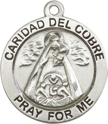 [4086SS] Sterling Silver Caridad del Cobre Medal