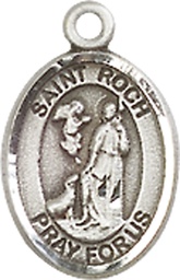 [9310SS] Sterling Silver Saint Roch Medal