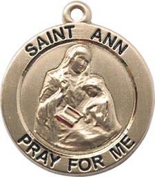 [4088GF] 14kt Gold Filled Saint Ann Medal