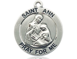 [4088SS] Sterling Silver Saint Ann Medal