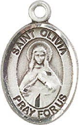 [9312SS] Sterling Silver Saint Olivia Medal