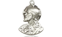 [4117SS] Sterling Silver Head of Christ Medal
