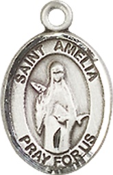 [9313SS] Sterling Silver Saint Amelia Medal