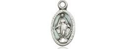 [4121EMSSY] Sterling Silver Miraculous Medal - With Box