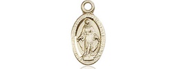 [4121MGFY] 14kt Gold Filled Miraculous Medal - With Box