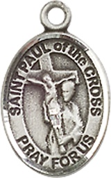 [9318SS] Sterling Silver Saint Paul of the Cross Medal
