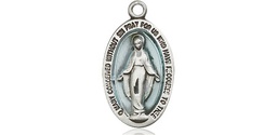 [4122EMSSY] Sterling Silver Miraculous Medal - With Box