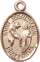 [9321GF] 14kt Gold Filled Saint Columbanus Medal