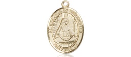 [9324GF] 14kt Gold Filled Saint Edburga of Winchester Medal