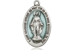 [4123EMSSY] Sterling Silver Miraculous Medal - With Box