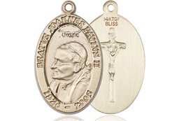 [4123PJPGF] 14kt Gold Filled Saint John Paul II Medal