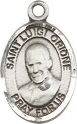 [9326SS] Sterling Silver Saint Luigi Orione Medal
