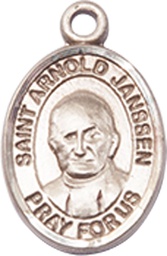 [9328SS] Sterling Silver Saint Arnold Janssen Medal
