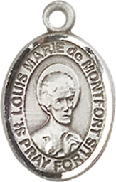 [9330SS] Sterling Silver Saint Louis Marie de Montfort Medal