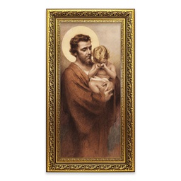 [HI-143-8040] St. Joseph Holding Crying Jesus 11 5/8&quot;X19&quot;